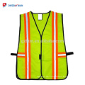 Neon 100% Polyester-Maschen-Breathable Sicherheitsweste-Kalk-Gelb alle industrielle reflektierende Streifen-Arbeitskleidung